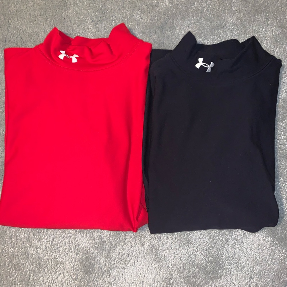 2 Men’s Small Under Armour Red and Black